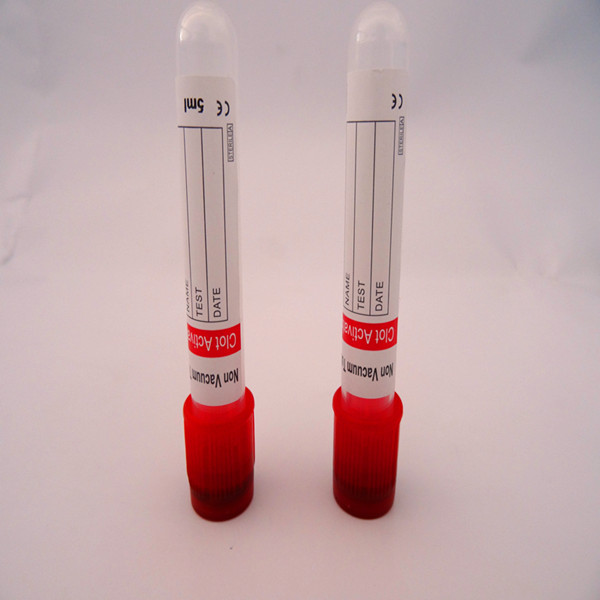 Disposable Medical non vacuum blood collection Tube Clot Activator